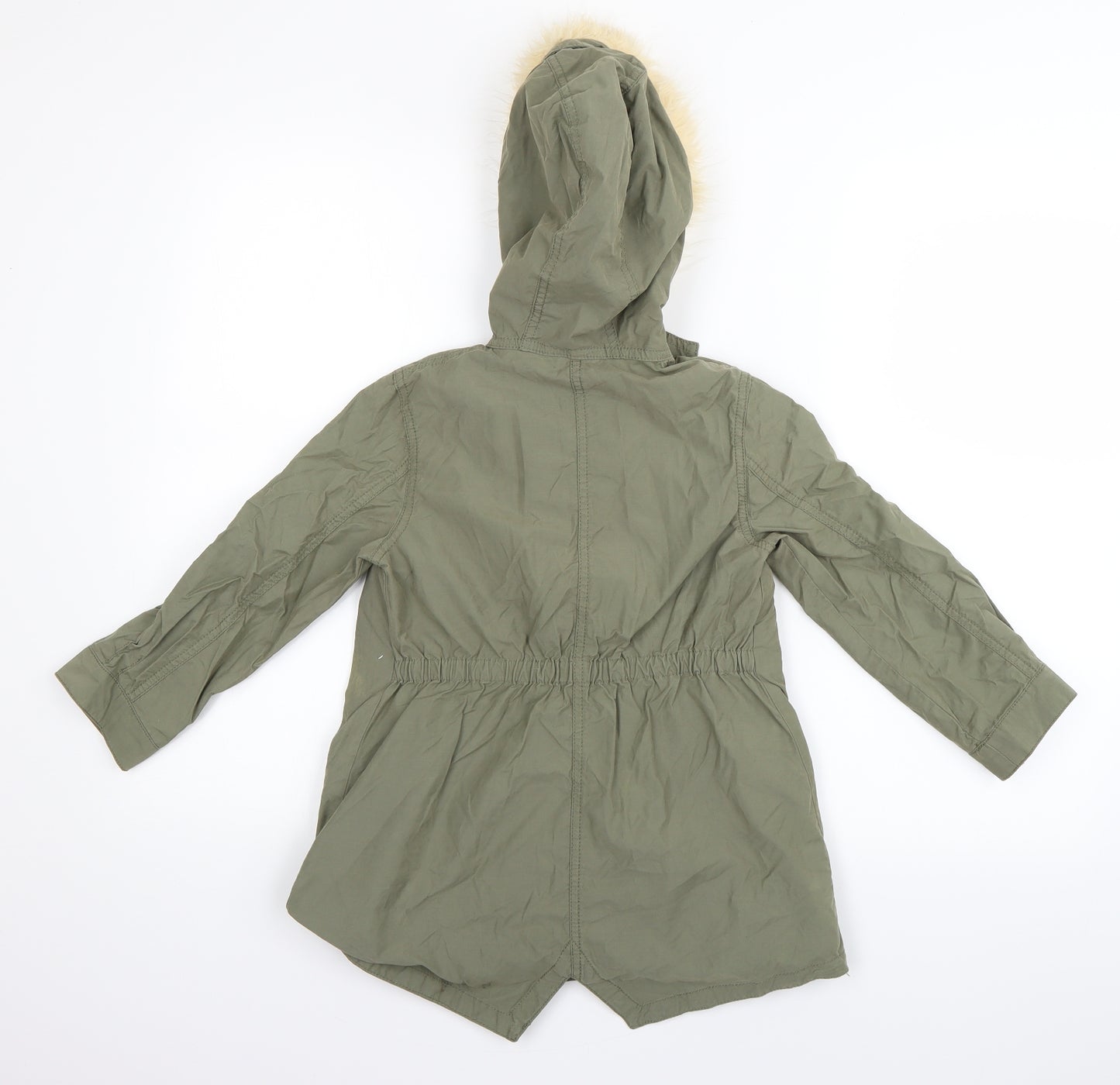 Monsoon Girls Green   Parka Coat Size 4-5 Years