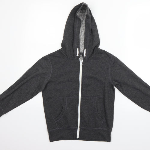 George Boys Grey   Full Zip Hoodie Size 7-8 Years
