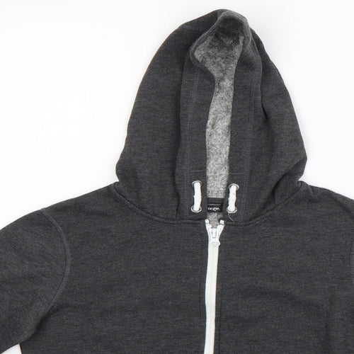 George Boys Grey   Full Zip Hoodie Size 7-8 Years