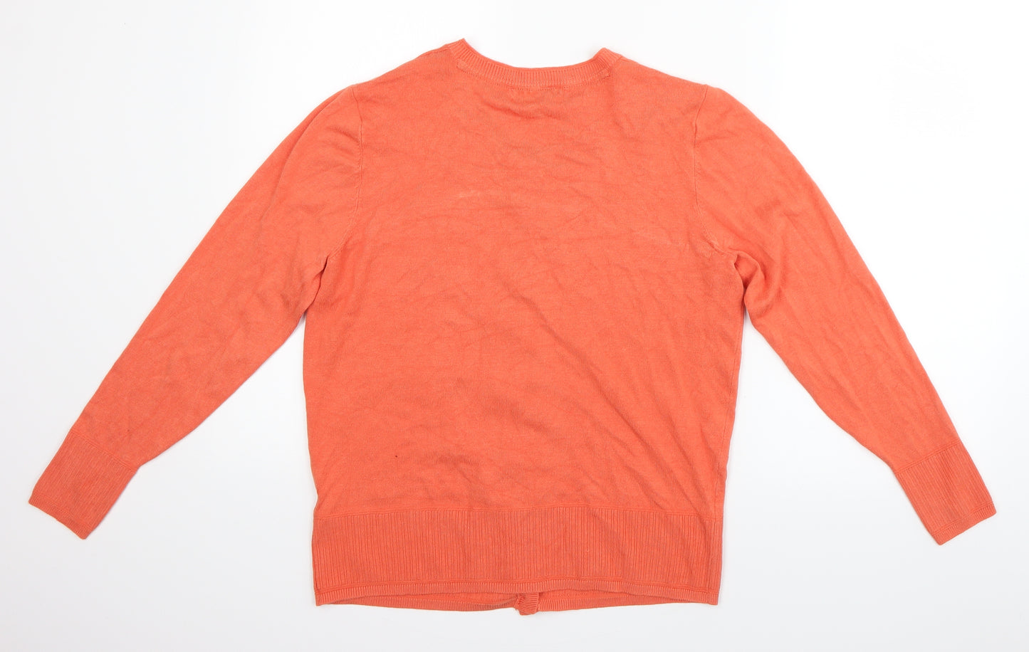TU Womens Orange   Cardigan Jumper Size 14