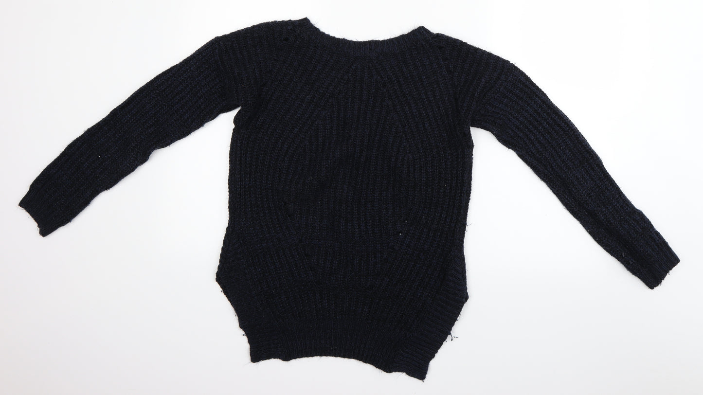 New Look Womens Blue   Pullover Jumper Size S