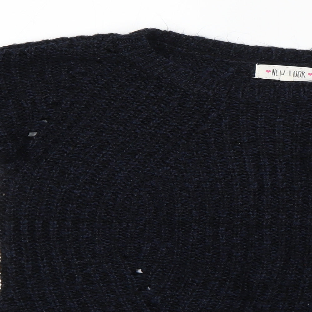 New Look Womens Blue   Pullover Jumper Size S
