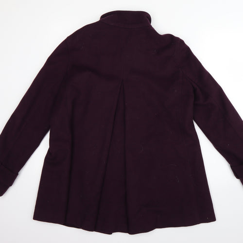 Jaeger Womens Purple   Pea Coat Coat Size 10