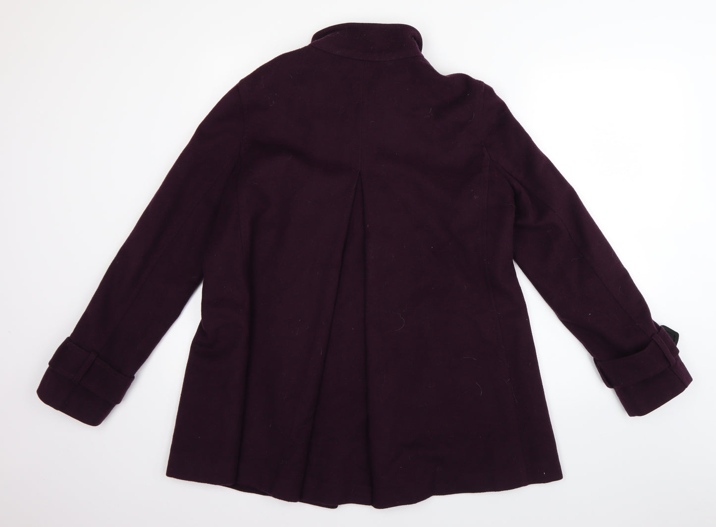 Jaeger Womens Purple   Pea Coat Coat Size 10