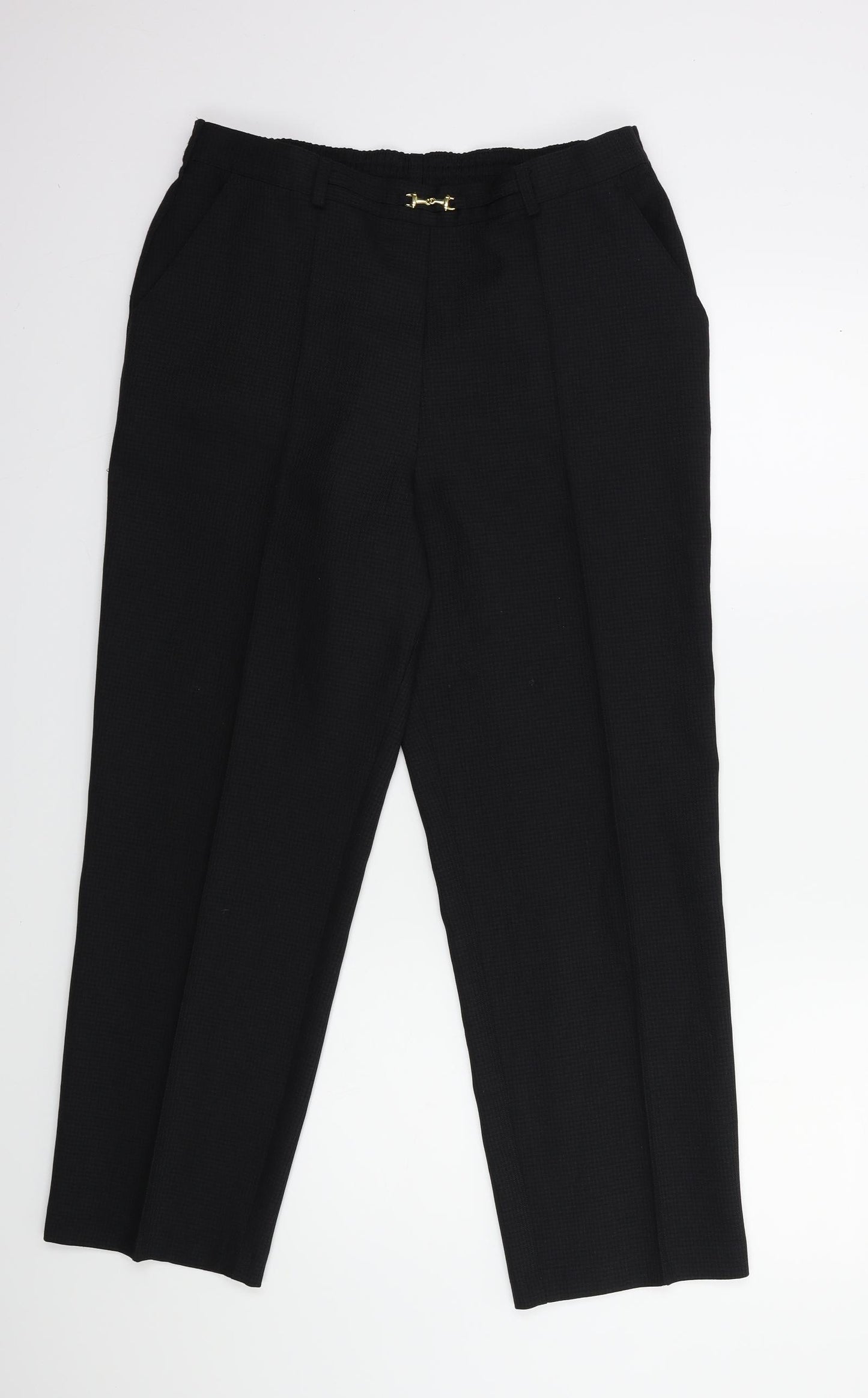 Preworn Womens Black   Trousers  Size 30 in L26 in
