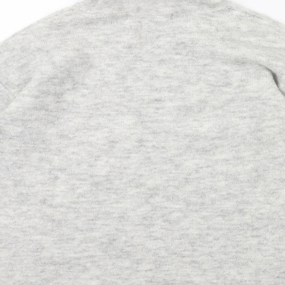 H&M Womens Grey  Knit Pullover Jumper Size XS