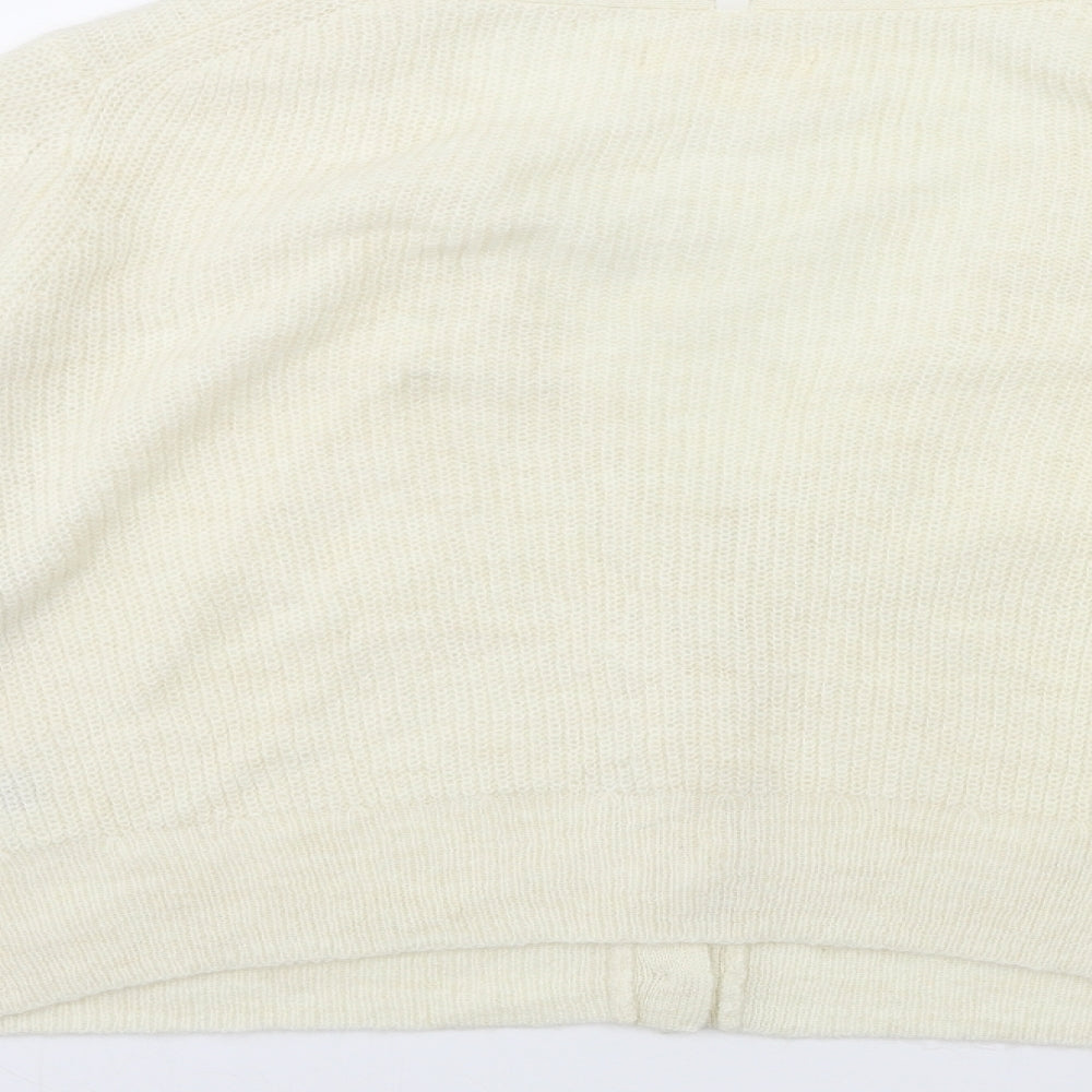 Per Una Womens White  Knit Cardigan Jumper Size 20