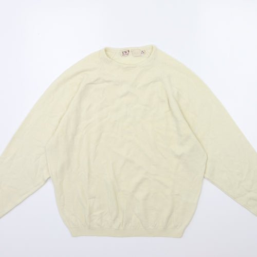 EWM Womens Beige  Knit Pullover Jumper Size 14