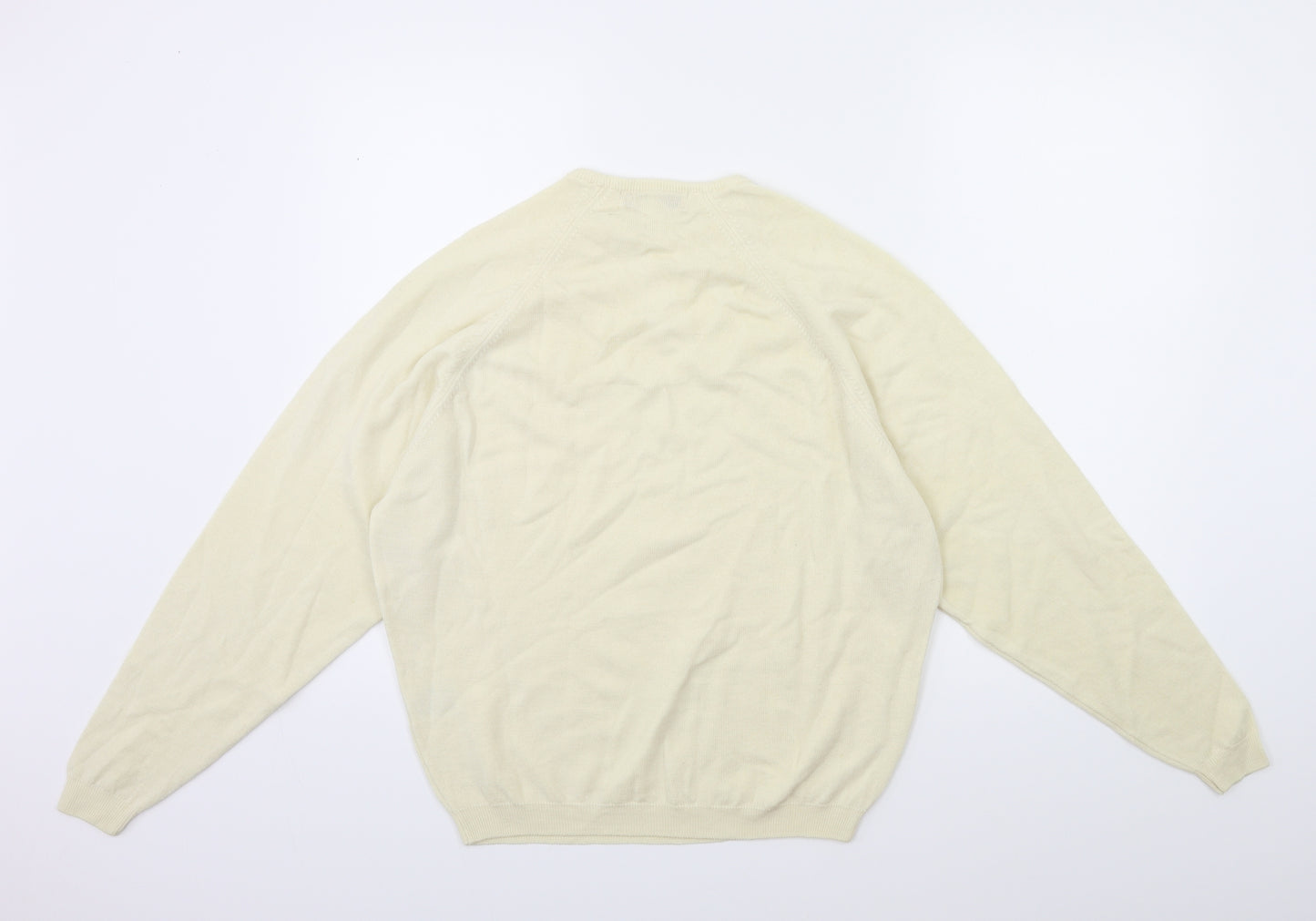EWM Womens Beige  Knit Pullover Jumper Size 14