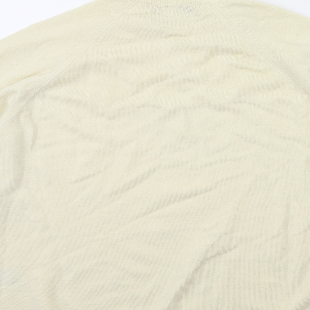 EWM Womens Beige  Knit Pullover Jumper Size 14