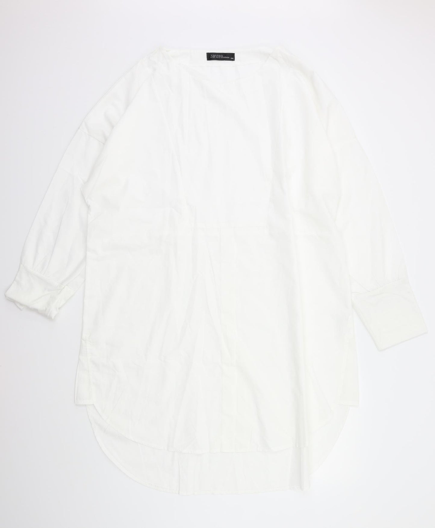 Zanzea Womens White   Shirt Dress  Size 4XL