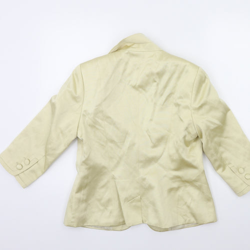 Monsoon Womens Gold   Biker Coat Size 14