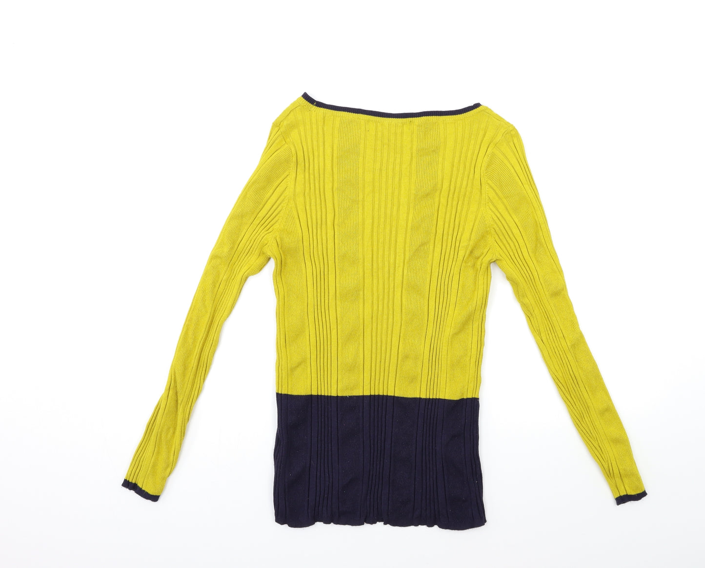 Marks and Spencer Womens Yellow  Knit Pullover Jumper Size 16