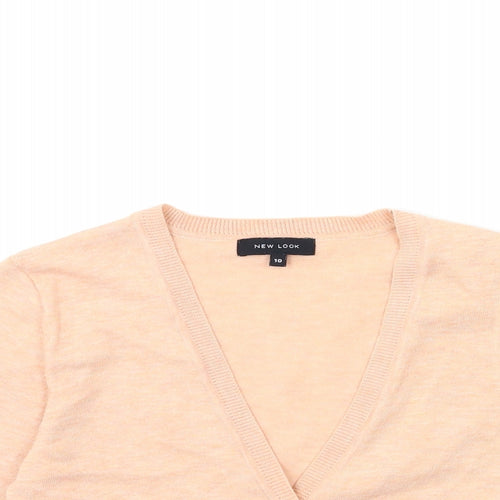 New Look Womens Pink  Knit Cardigan Jumper Size 10