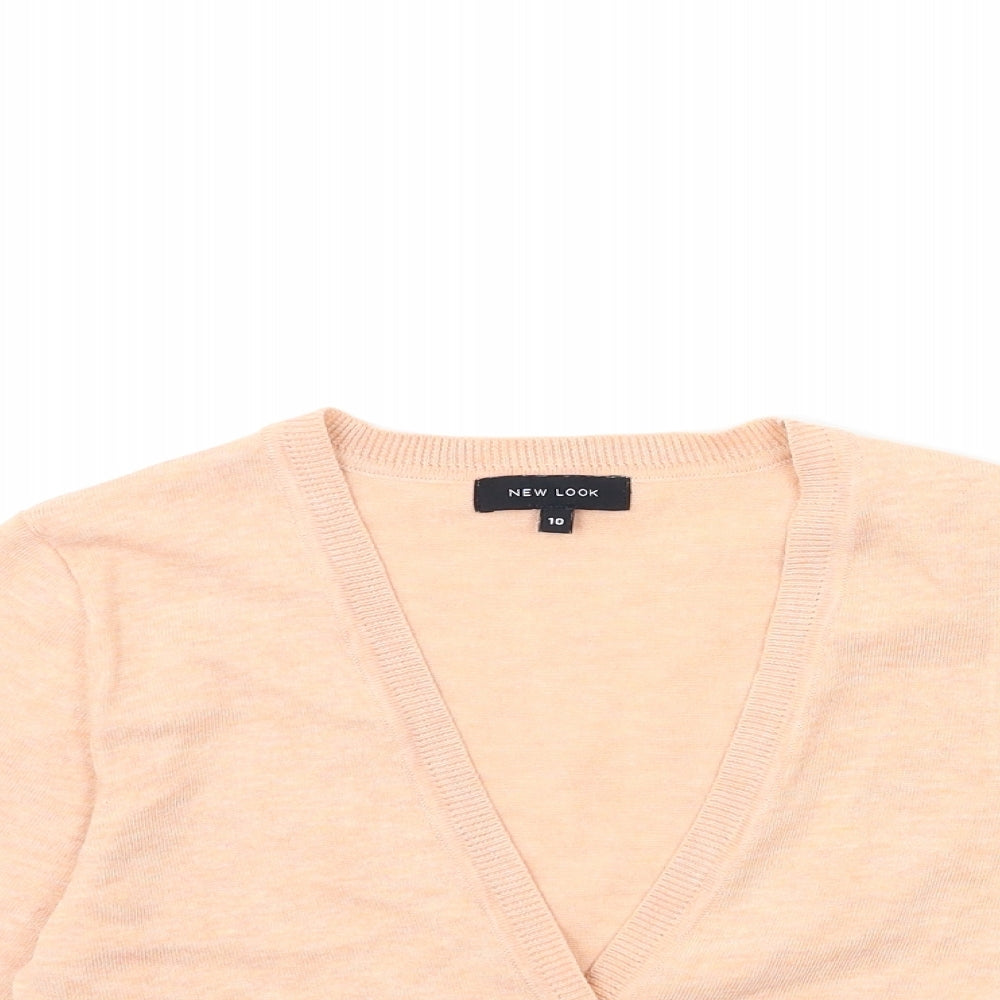 New Look Womens Pink  Knit Cardigan Jumper Size 10