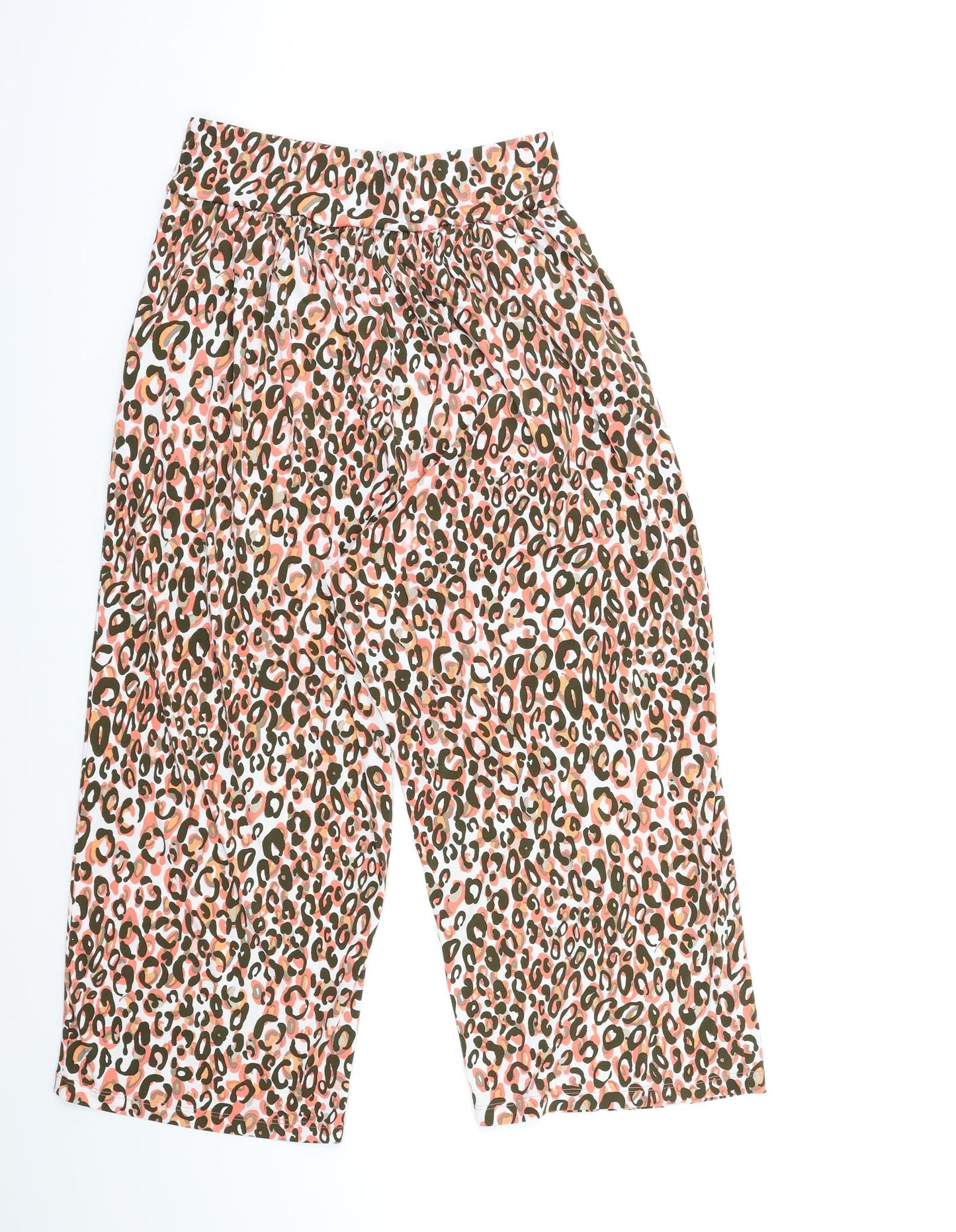 Preworn Womens Pink Animal Print  Trousers  Size 30 in L20 in
