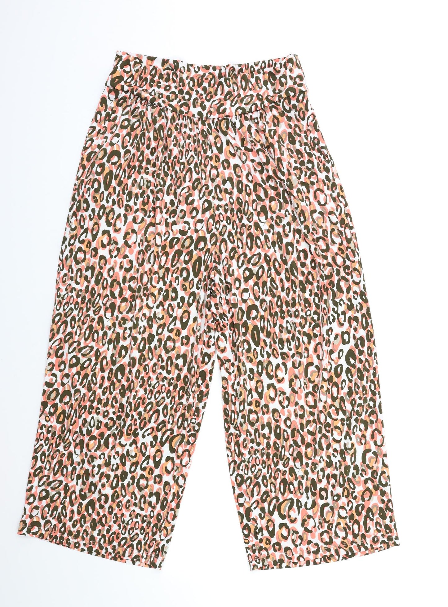 Preworn Womens Pink Animal Print  Trousers  Size 30 in L20 in