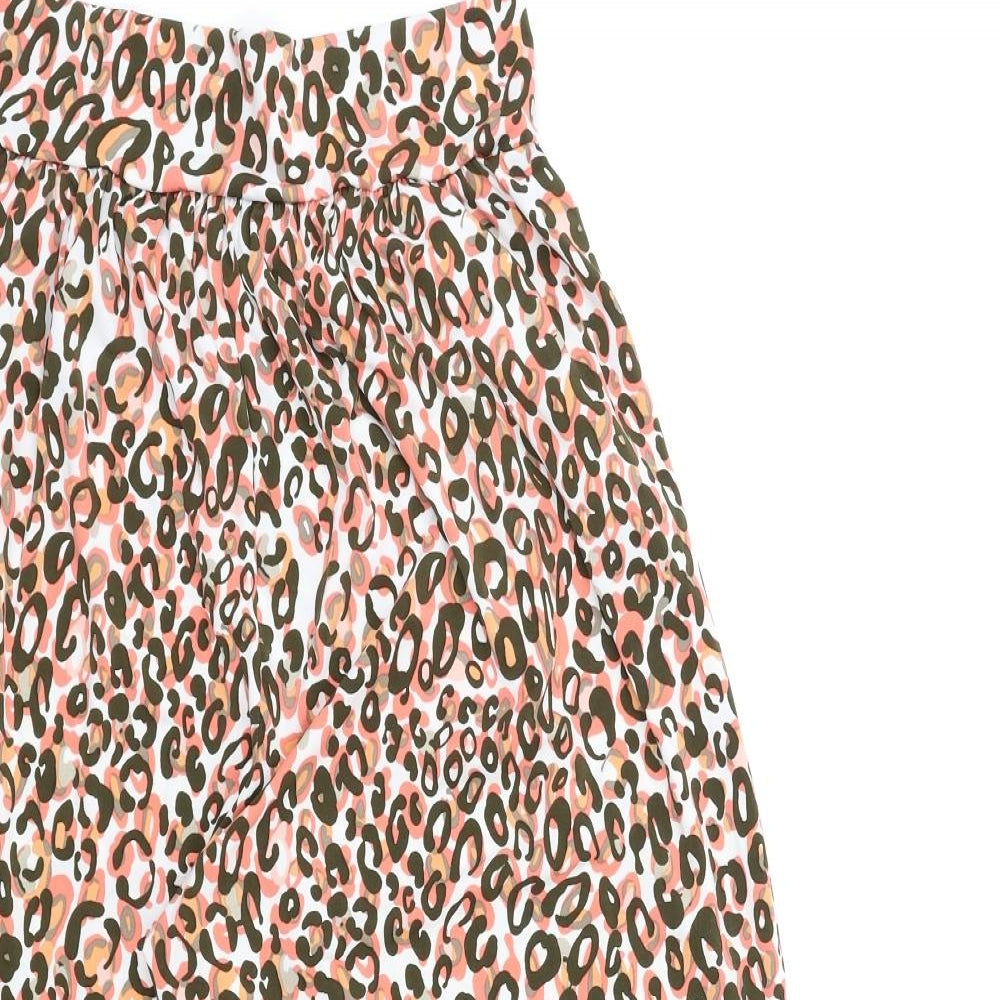 Preworn Womens Pink Animal Print  Trousers  Size 30 in L20 in