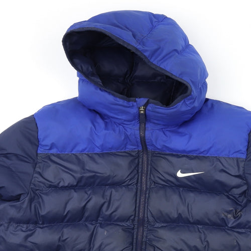 Nike Mens Blue   Puffer Jacket Coat Size L