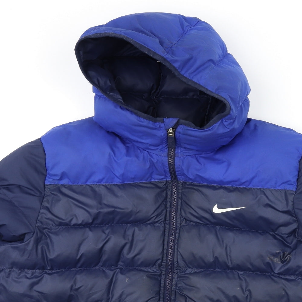 Nike Mens Blue   Puffer Jacket Coat Size L