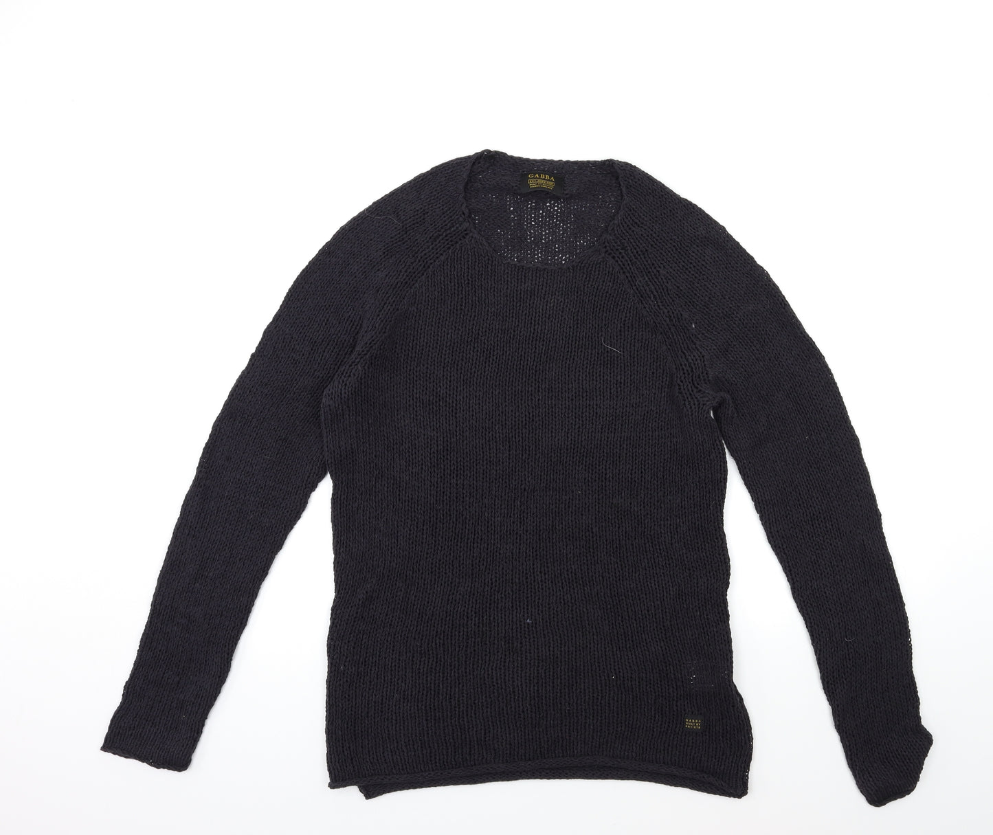 gabba Womens Blue  Knit Pullover Jumper Size L