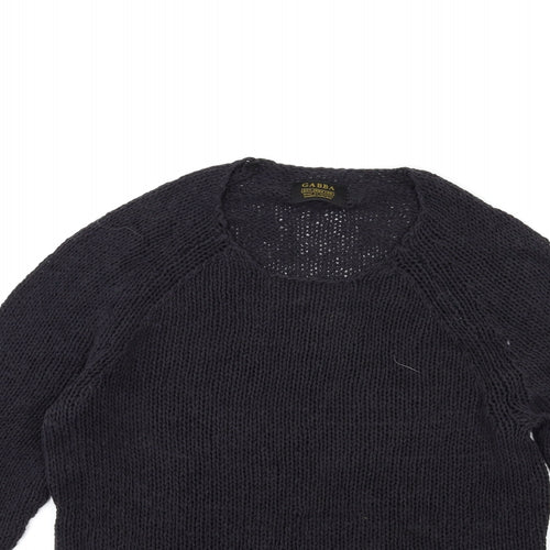 gabba Womens Blue  Knit Pullover Jumper Size L