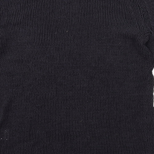 gabba Womens Blue  Knit Pullover Jumper Size L