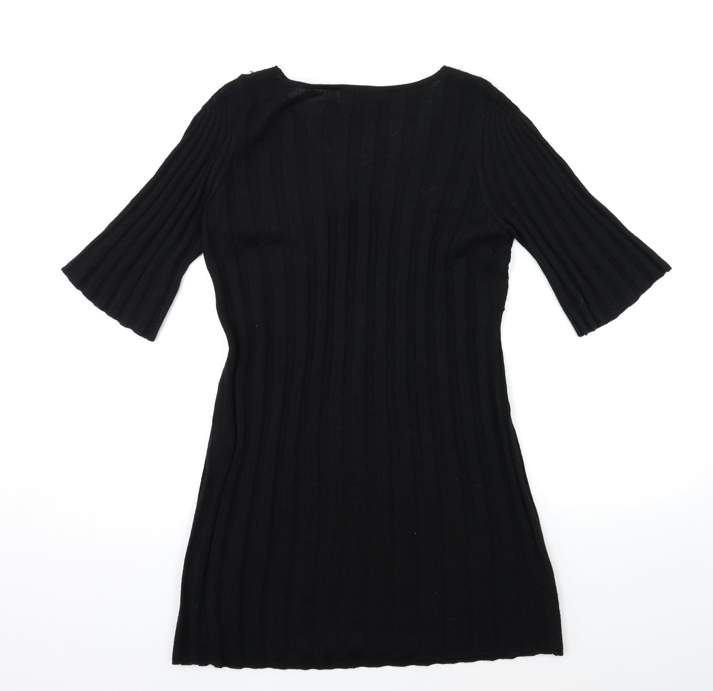 Monsoon Womens Black  Knit Jumper Dress  Size M