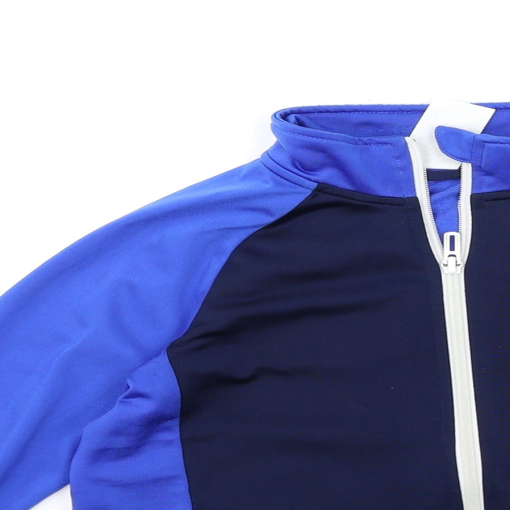 adidas Boys Blue   Full Zip Sweatshirt Size 7-8 Years