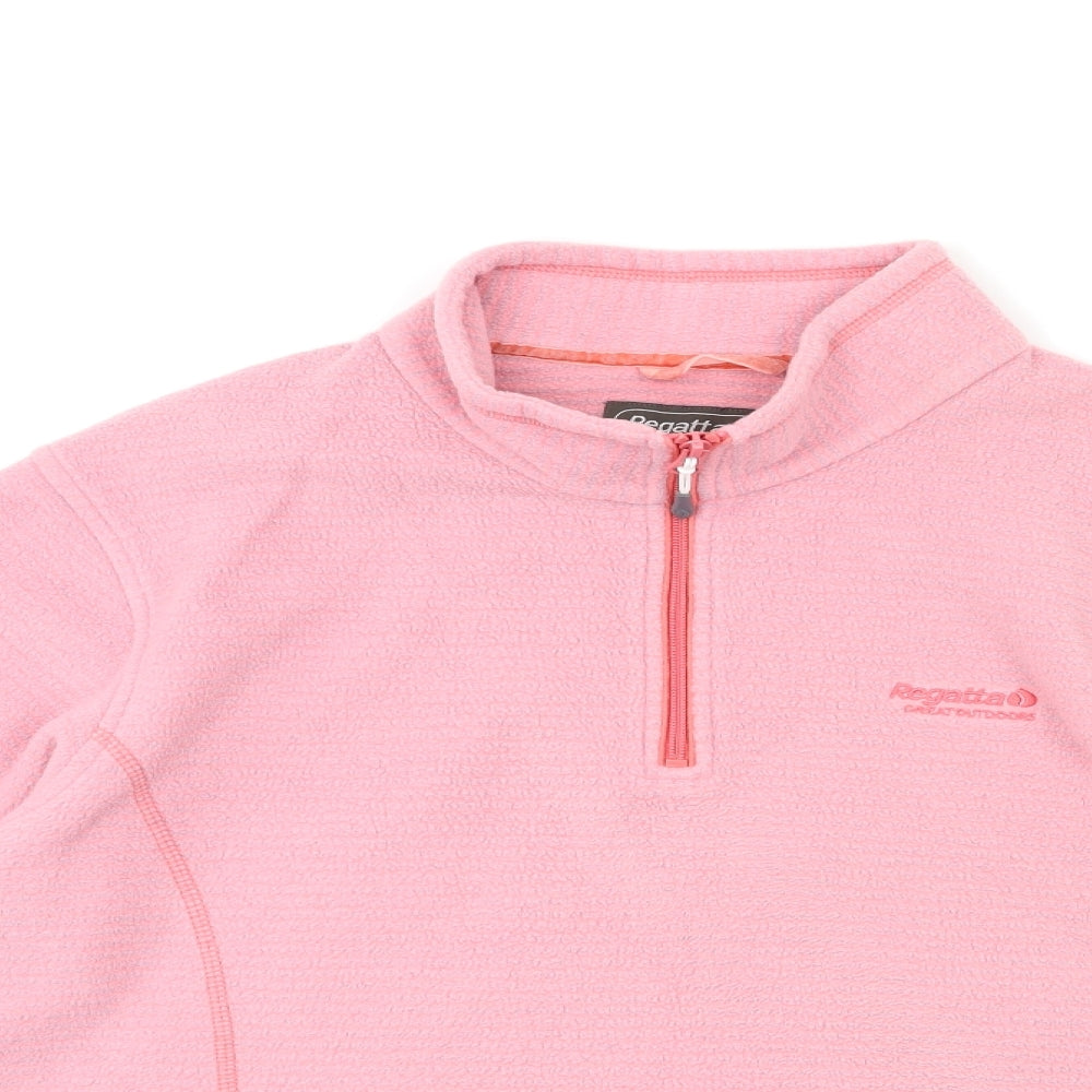 Regatta Womens Pink Striped Fleece Jacket  Size 16