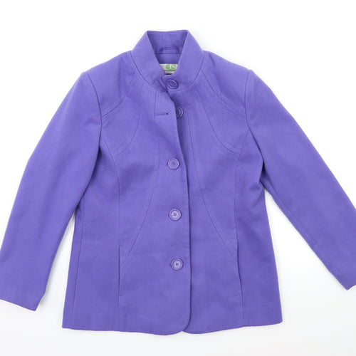 Northmoor Womens Blue   Overcoat Coat Size 12