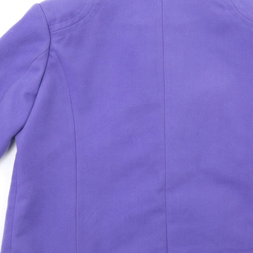 Northmoor Womens Blue   Overcoat Coat Size 12