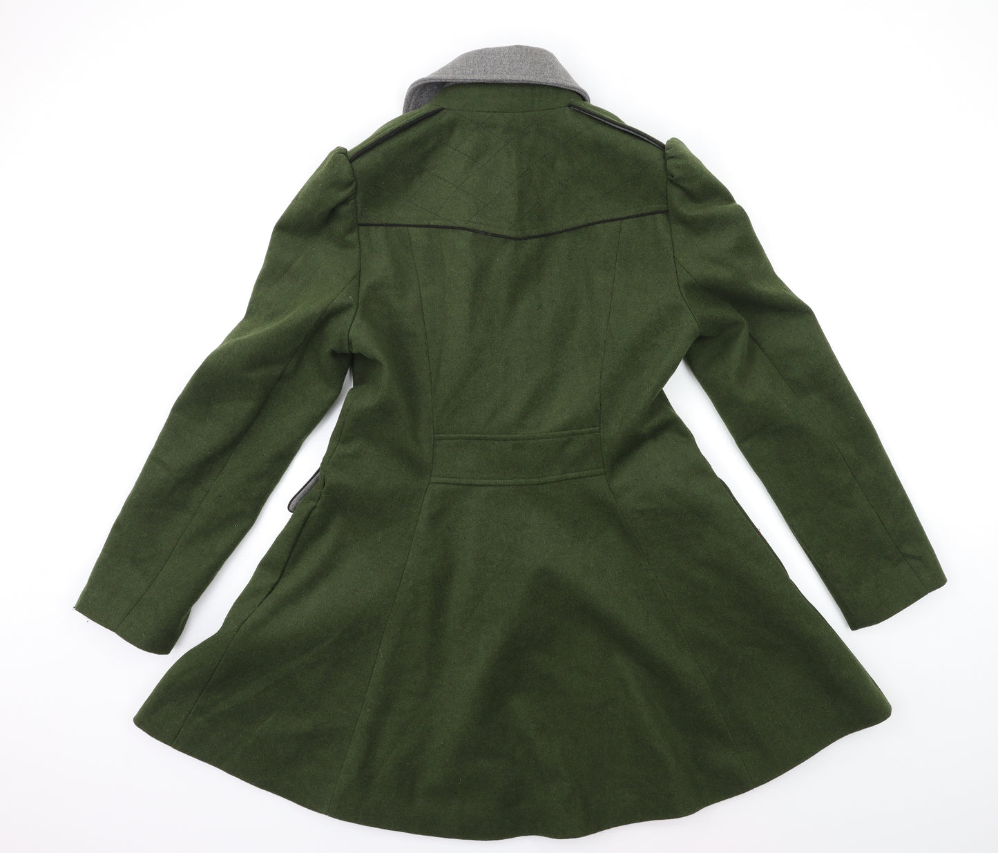George Womens Green   Trench Coat Coat Size 12