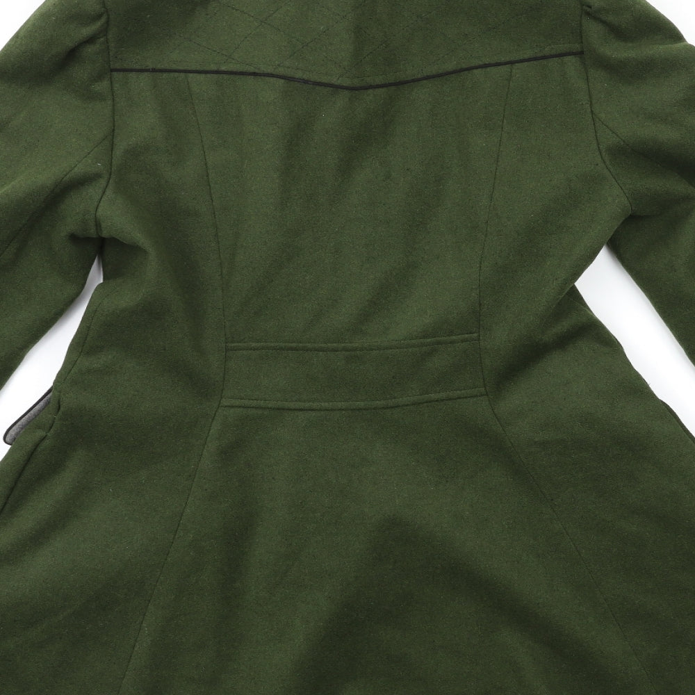 George Womens Green   Trench Coat Coat Size 12