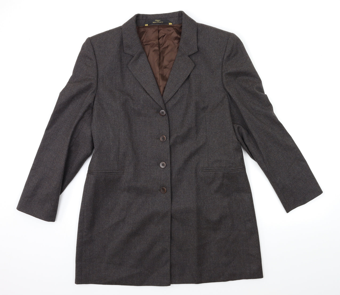 Marks and Spencer Womens Brown   Jacket Suit Jacket Size 16