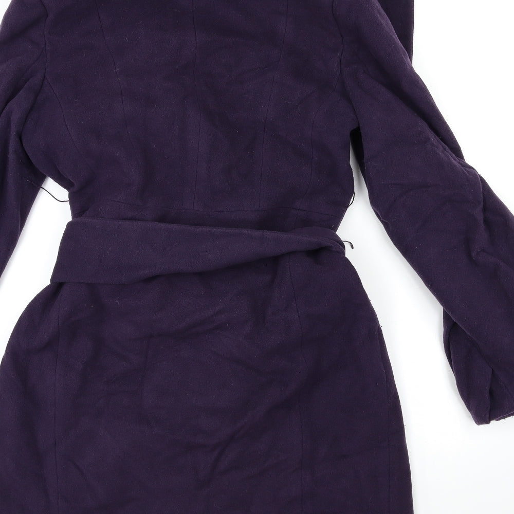 Coast Womens Purple   Trench Coat Coat Size 8
