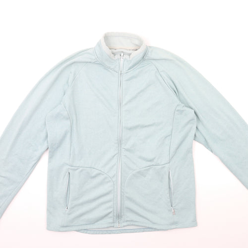 Preworn Womens Blue  Rayon Jacket  Size 18
