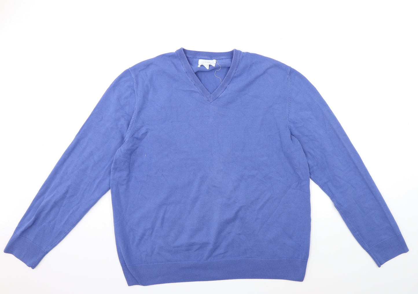 Marks and Spencer Mens Blue  Knit Pullover Jumper Size 2XL