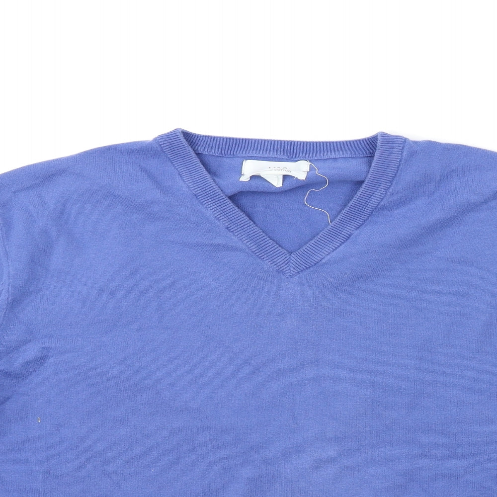 Marks and Spencer Mens Blue  Knit Pullover Jumper Size 2XL