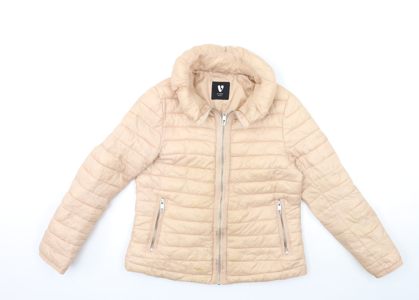 Very Womens Pink   Puffer Jacket Coat Size 10