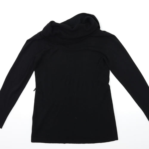 NEXT Womens Black  Knit Pullover Jumper Size 16
