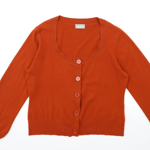Wallis Womens Brown  Knit Cardigan Jumper Size 18