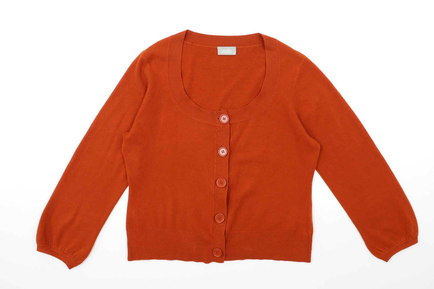 Wallis Womens Brown  Knit Cardigan Jumper Size 18