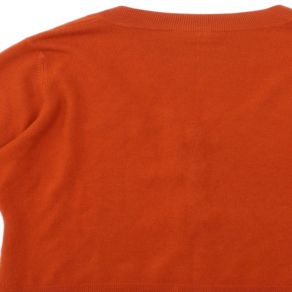 Wallis Womens Brown  Knit Cardigan Jumper Size 18