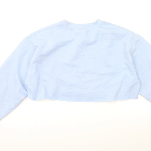 g&g Womens Blue   Pullover Sweatshirt Size M  - CROPPED