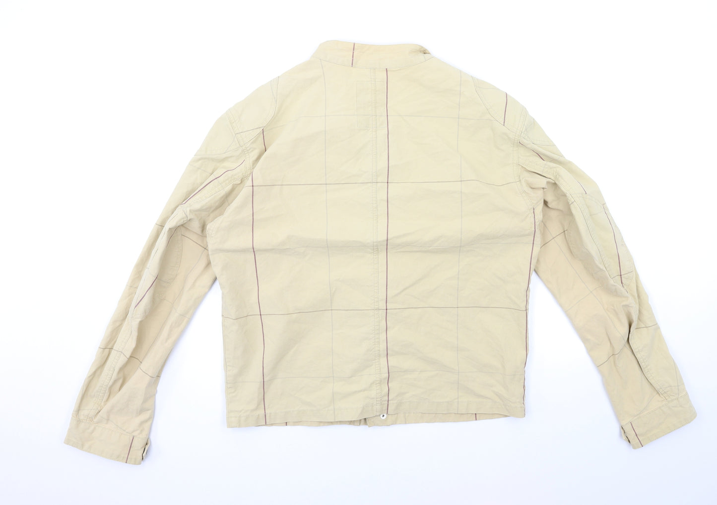 Seal Kay Womens Beige Check  Jacket Coat Size L