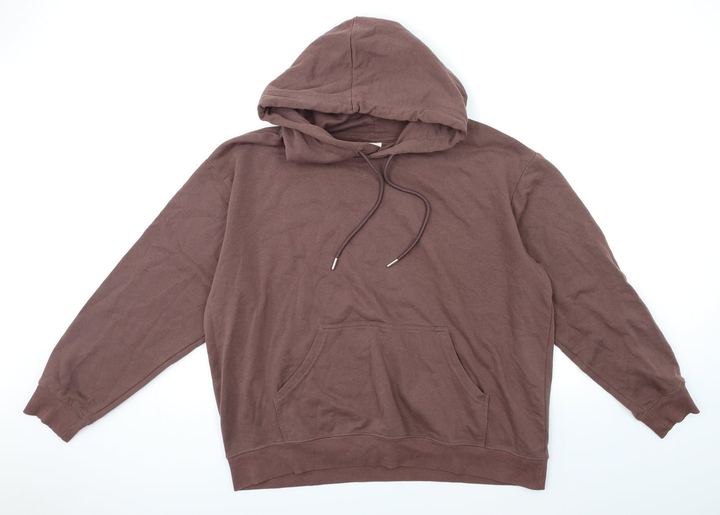 H&M Womens Brown   Pullover Hoodie Size L