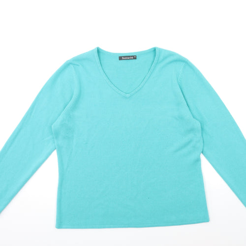 Bonmarché Womens Blue  Knit Pullover Jumper Size M