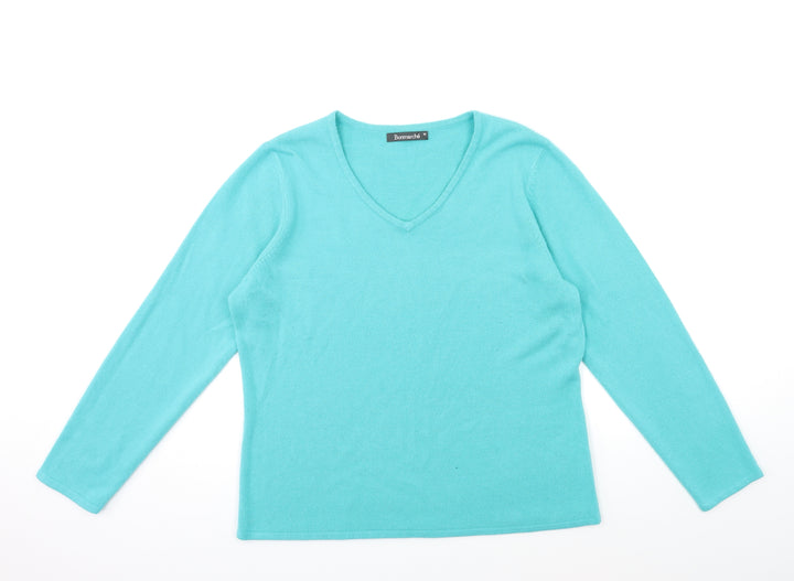 Bonmarché Womens Blue  Knit Pullover Jumper Size M