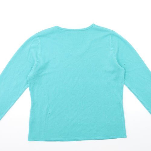 Bonmarché Womens Blue  Knit Pullover Jumper Size M